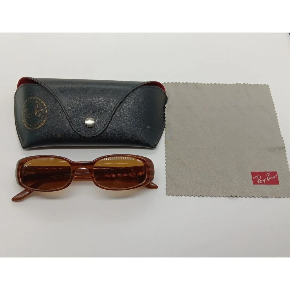 Ray Ban Sidestreet Sunglasses Narrow Fugitives Mens Unisex Translucent Brown